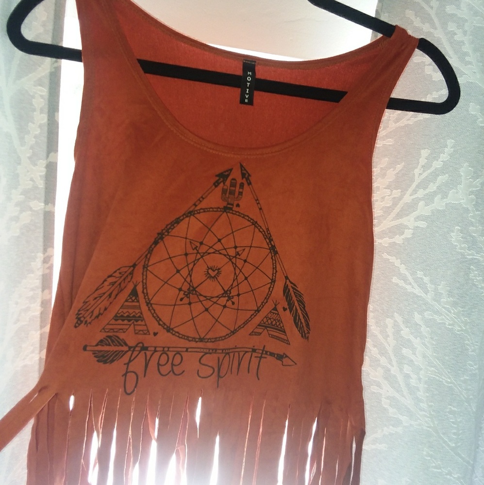 Free Spirit Velvet Fringed Shirt